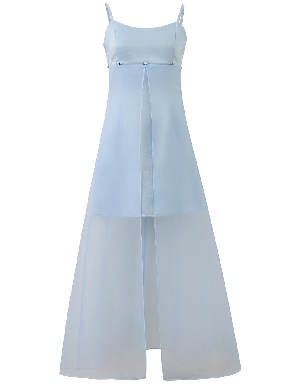 NWT Fashion Brand Company Prom Dress baby blue satin 2X - Picture 5 of 12